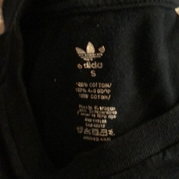 Adidas Black Logo Tee Size S - Picture 4 of 5
